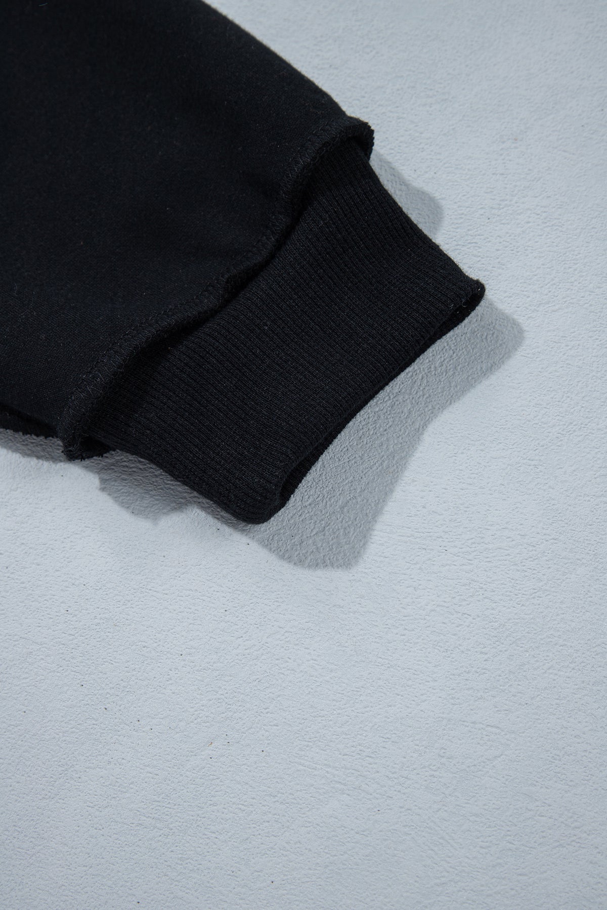 Black Oversize Drop Shoulder Reversible Mock Neck Sweatshirt-Tops/Sweatshirts & Hoodies-[Adult]-[Female]-2022 Online Blue Zone Planet