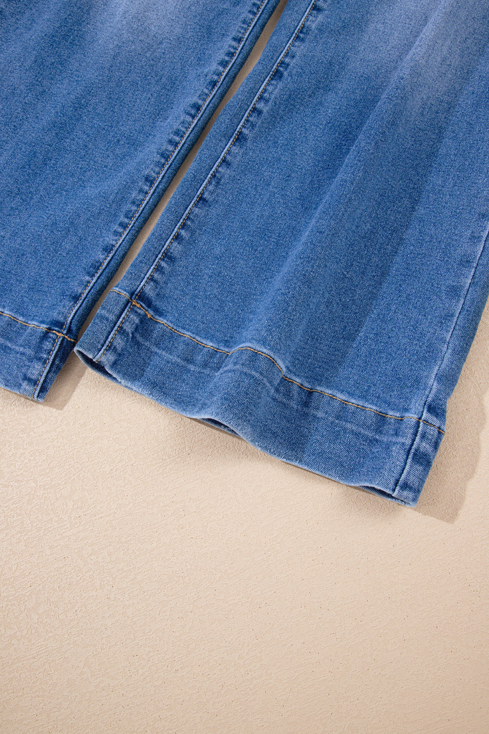 Sky Blue Cropped High Rise Wide Leg Jeans-Bottoms/Jeans-[Adult]-[Female]-2022 Online Blue Zone Planet