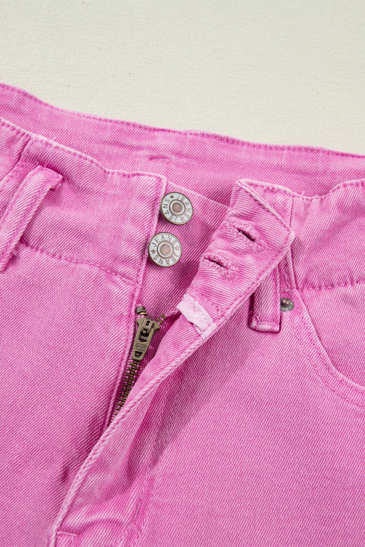 Bonbon 2-Button High Waist Flared Bottom Jeans-Bottoms/Jeans-[Adult]-[Female]-2022 Online Blue Zone Planet