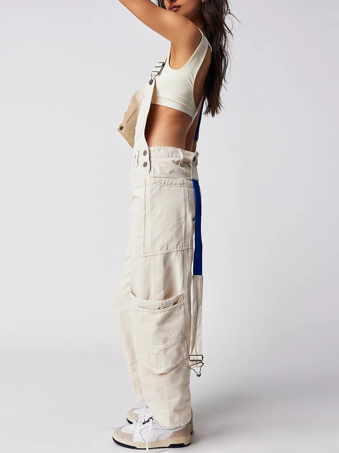 Pocketed Wide Strap Denim Overalls-BOTTOMS SIZES SMALL MEDIUM LARGE-[Adult]-[Female]-2022 Online Blue Zone Planet