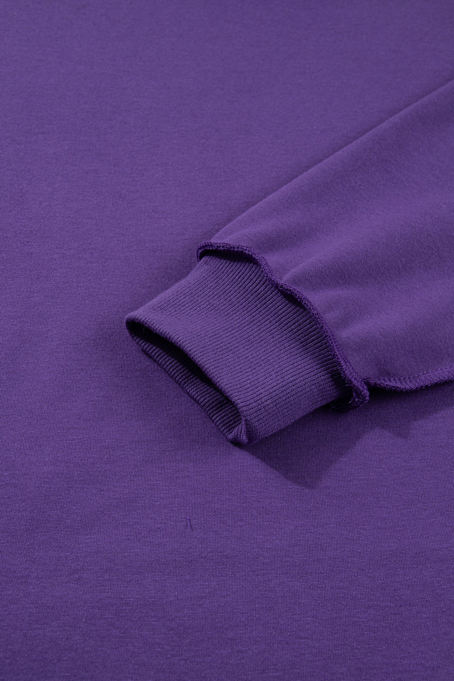 Tillandsia Purple Oversize Drop Shoulder Reversible Mock Neck Sweatshirt-Tops/Sweatshirts & Hoodies-[Adult]-[Female]-2022 Online Blue Zone Planet