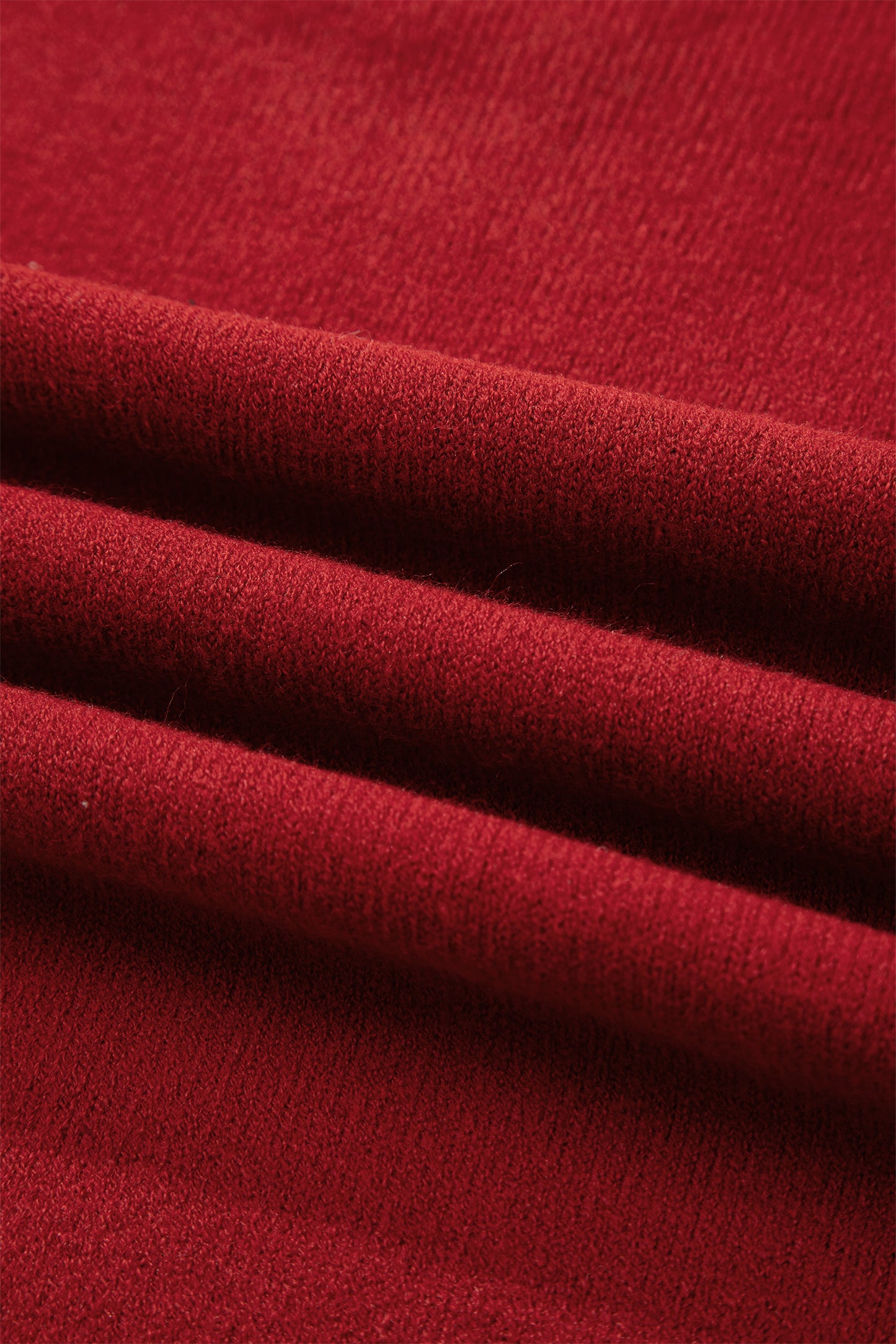 Racing Red Leopard Bow Decor Split Cuff Contrast Trim Sweater-TOPS / DRESSES-[Adult]-[Female]-2022 Online Blue Zone Planet