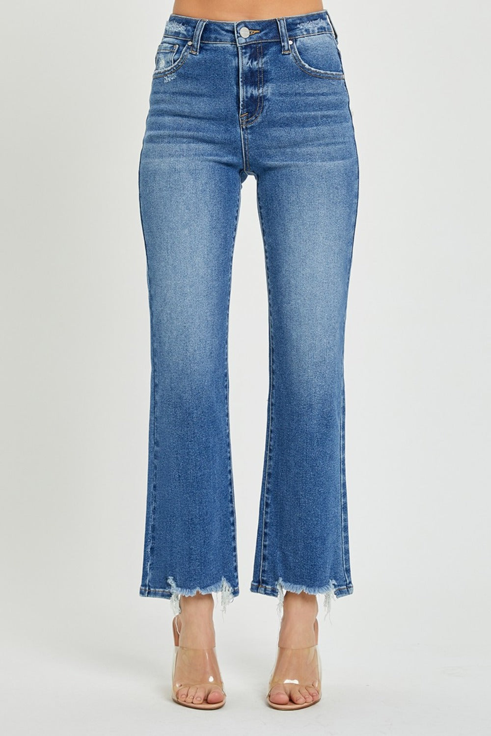 RISEN High Rise Straight Jeans-BOTTOMS SIZES SMALL MEDIUM LARGE-[Adult]-[Female]-2022 Online Blue Zone Planet