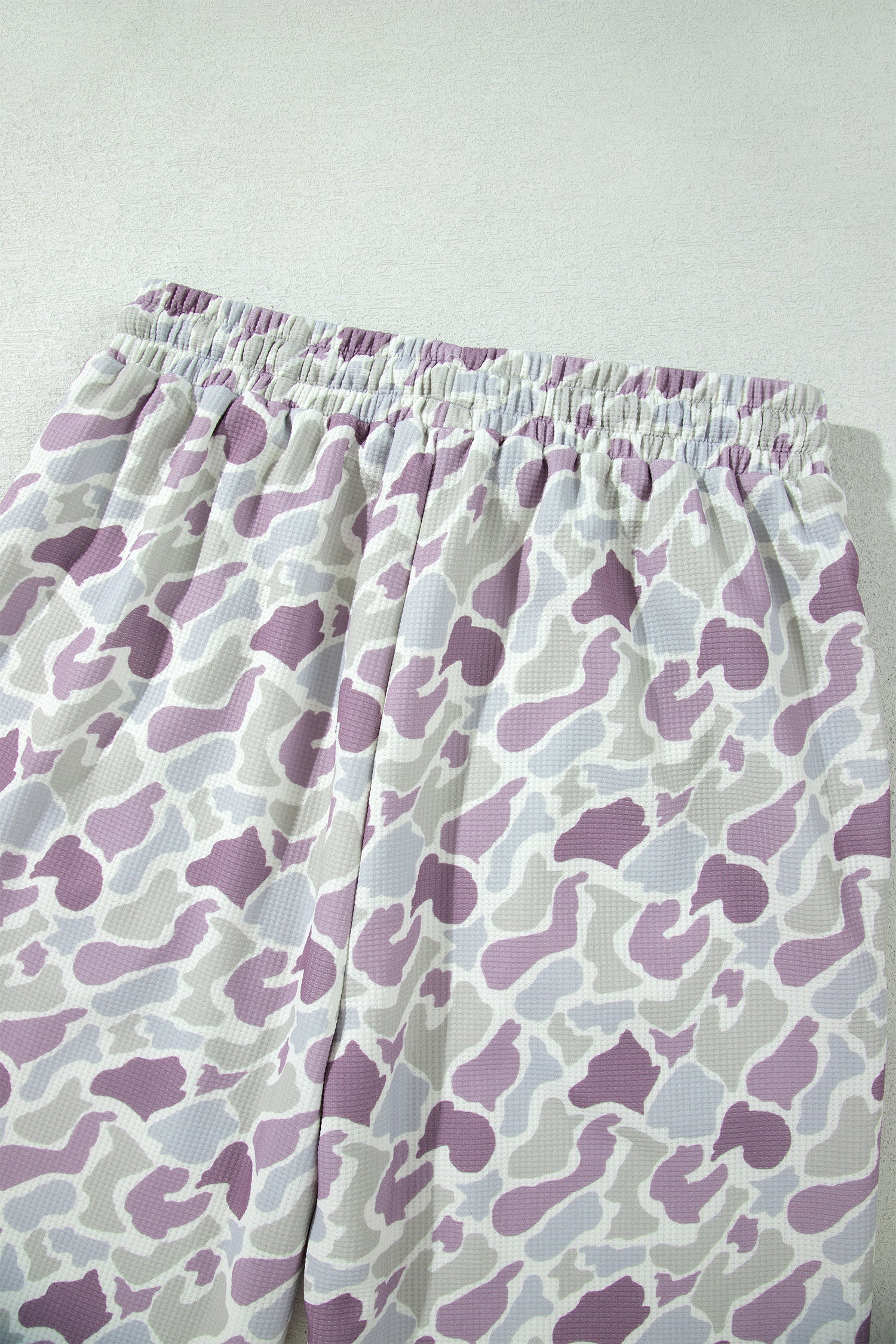 Green Camo Print Drawstring Waist Loose Fit Full Length Pants-Bottoms/Pants & Culotte-[Adult]-[Female]-2022 Online Blue Zone Planet