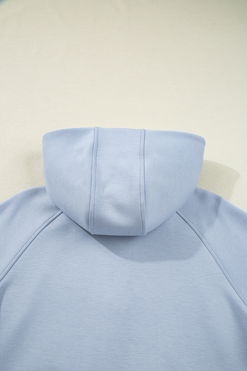 Beau Blue Half Zip Thumbhole Sleeve Hoodie Active Pants 2pcs Outfit-Tops / Dresses-[Adult]-[Female]-2022 Online Blue Zone Planet