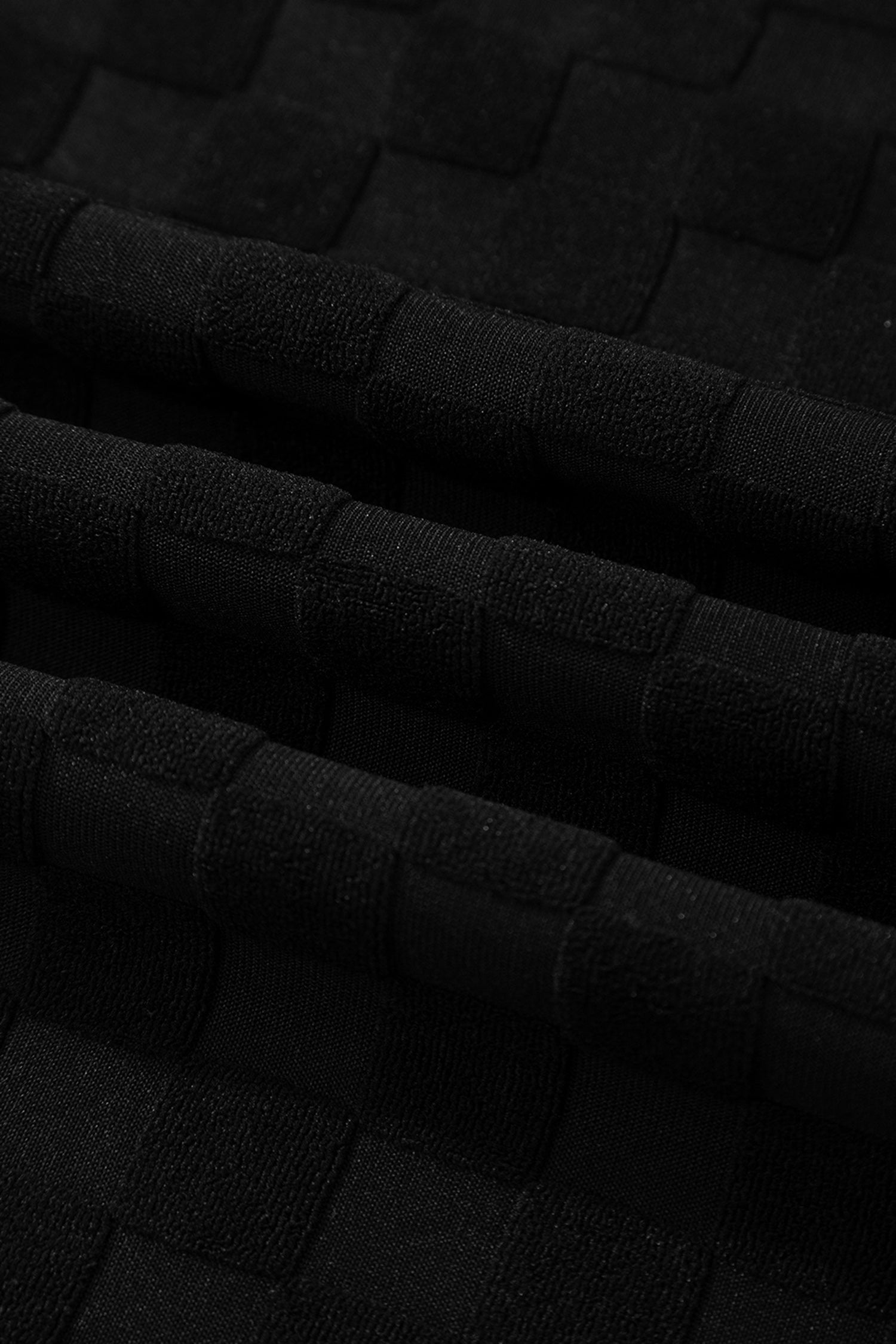 Black Half Buttons Sleeveless Wide Leg Textured Jumpsuit-Bottoms/Jumpsuits & Rompers-[Adult]-[Female]-2022 Online Blue Zone Planet