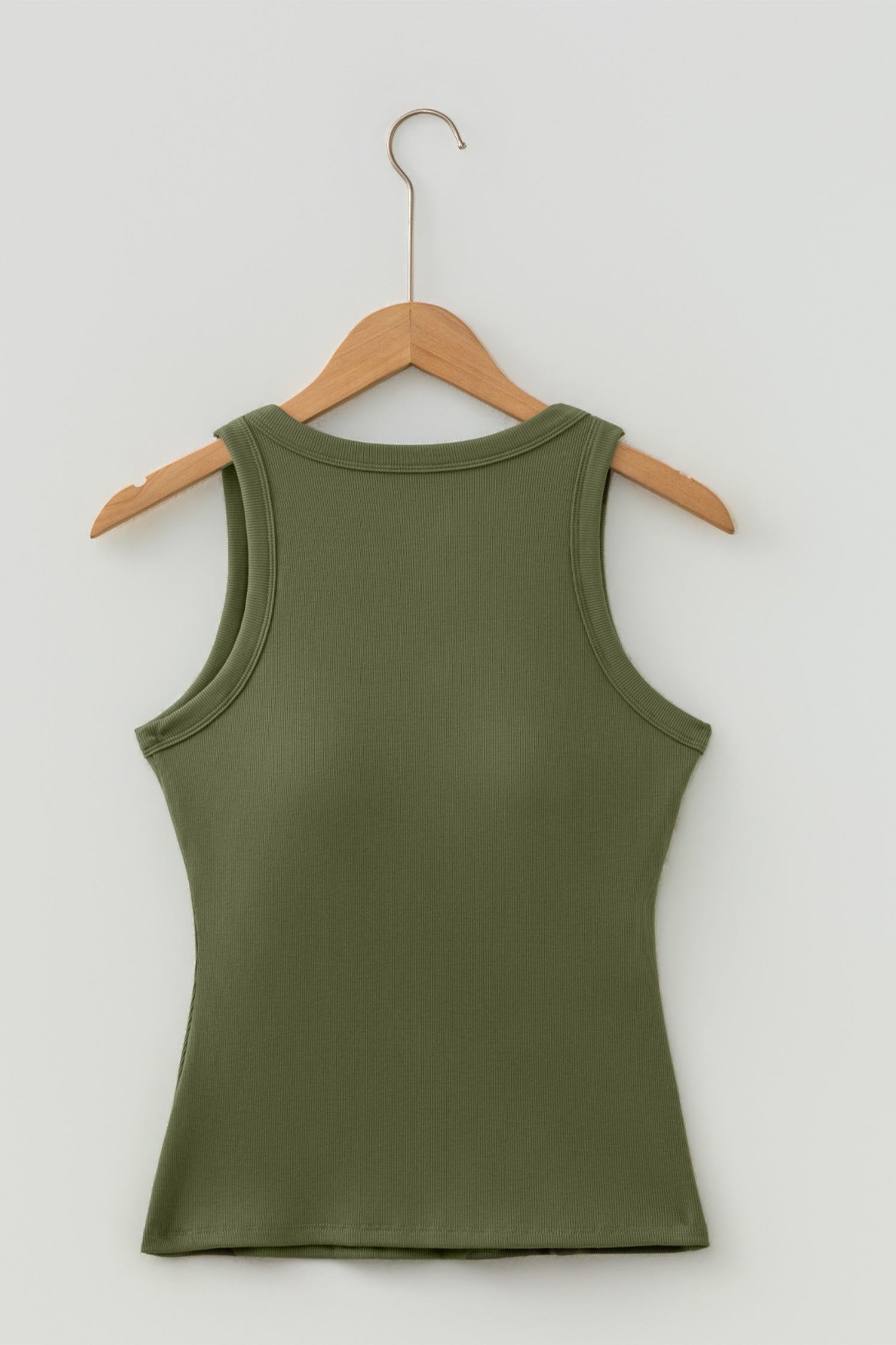 Four Leaf Clover Slim Ribbed Padded Tank Top-Tops/Tank Tops-[Adult]-[Female]-2022 Online Blue Zone Planet