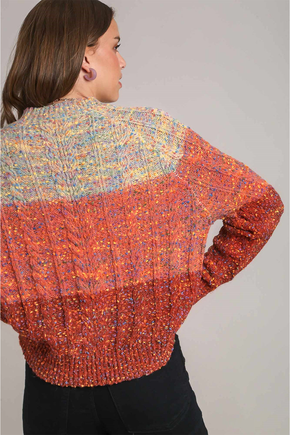 Multicolour Colorful Confetti Wool Ball Knitted Sweater-TOPS / DRESSES-[Adult]-[Female]-2022 Online Blue Zone Planet