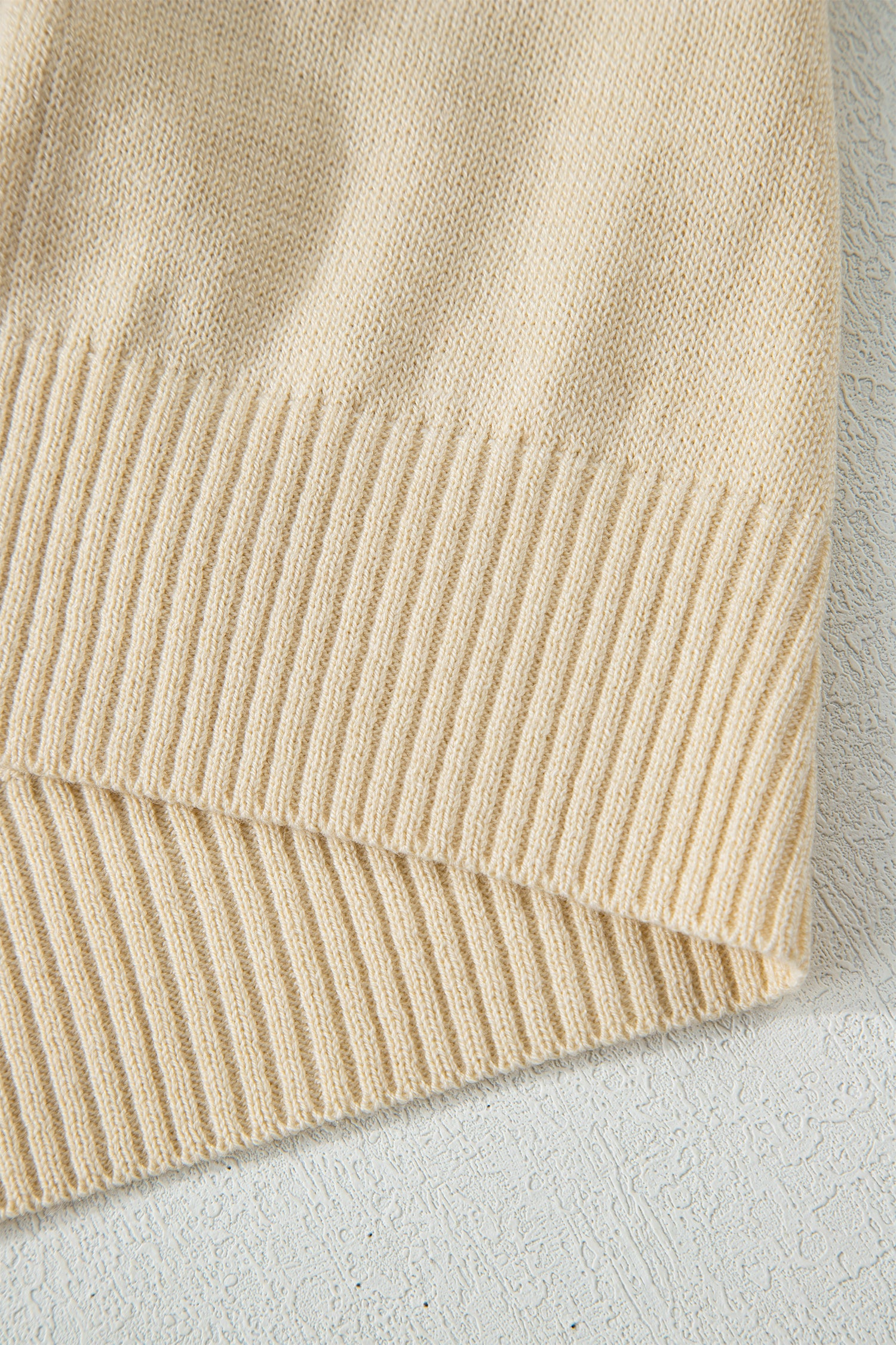 Apricot Buttoned Front Rolled Hem Cap Sleeve Sweater Top-TOPS / DRESSES-[Adult]-[Female]-2022 Online Blue Zone Planet