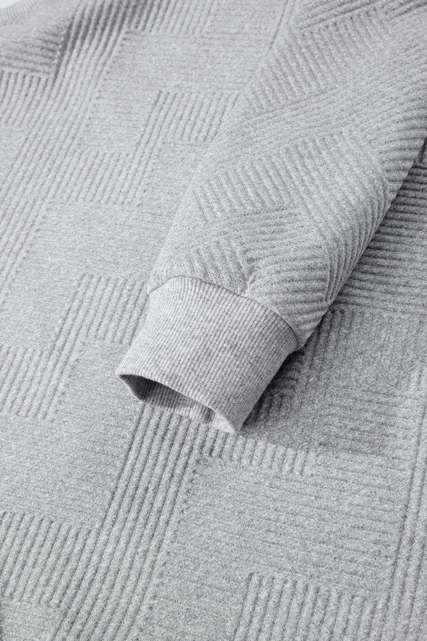 Medium Grey Trendy Textured Half Zip Loose Sweatshirt-Tops/Sweatshirts & Hoodies-[Adult]-[Female]-2022 Online Blue Zone Planet