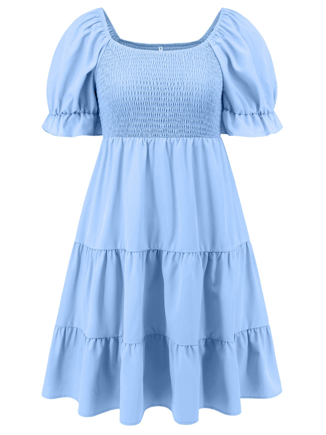 Blue Zone Planet | Smocked Flounce Sleeve Mini Dress-TOPS / DRESSES-[Adult]-[Female]-2022 Online Blue Zone Planet