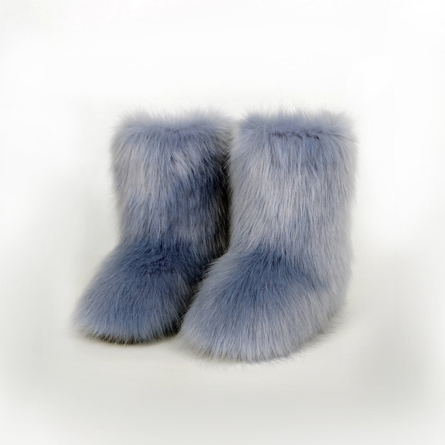 Blue Zone Planet | Thermal Fuzzy Platform Boots-TOPS / DRESSES-[Adult]-[Female]-Dusty Blue-36(US5)-2022 Online Blue Zone Planet