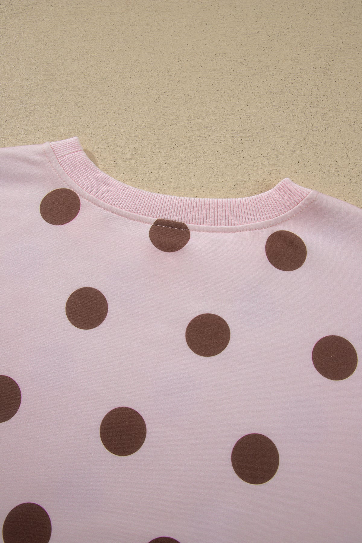 Pink Polka Dot Two Piece Set Long Sleeve Casual Skirt Set-Two Piece Sets/Two Piece Dresses-[Adult]-[Female]-2022 Online Blue Zone Planet