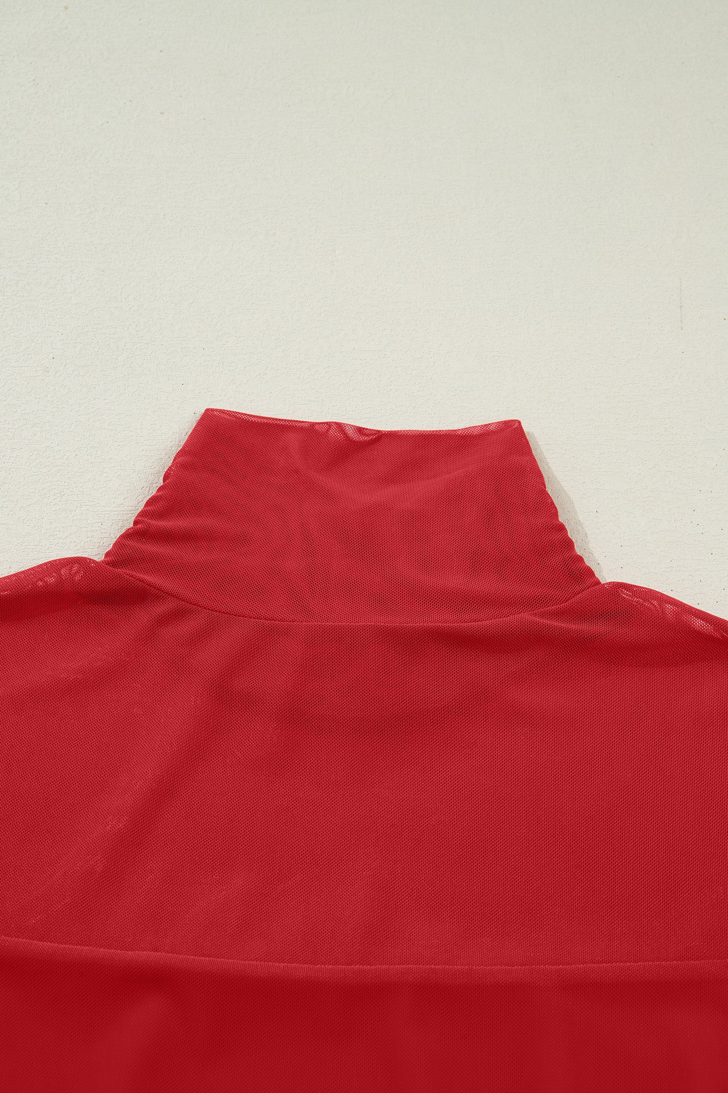 Black Sheer Mesh Patchwork High Neck Long Sleeve Top-Tops/Long Sleeve Tops-[Adult]-[Female]-2022 Online Blue Zone Planet