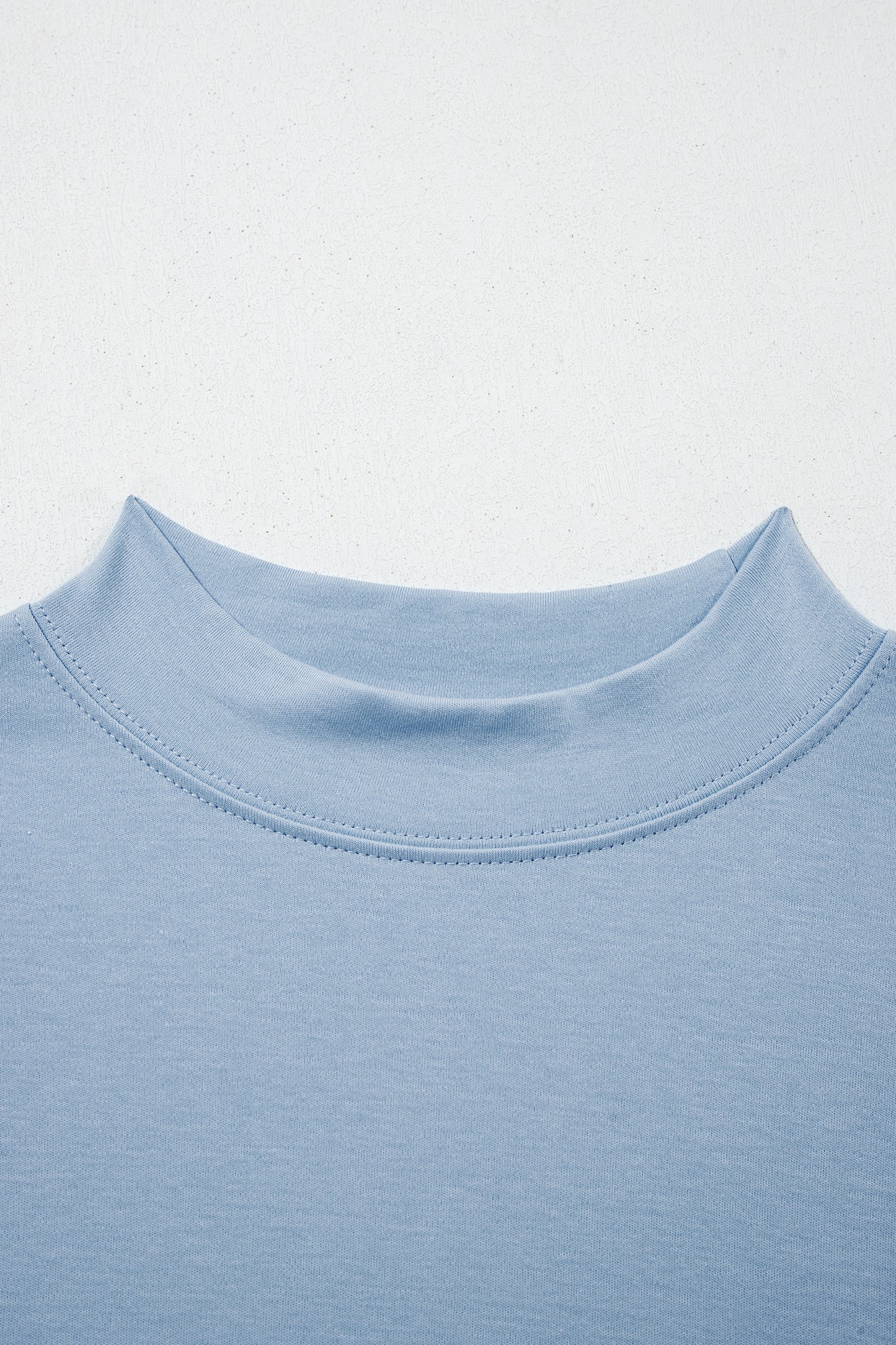 Pink Solid Color High Neck Oversize Tee-Tops/Tops & Tees-[Adult]-[Female]-2022 Online Blue Zone Planet
