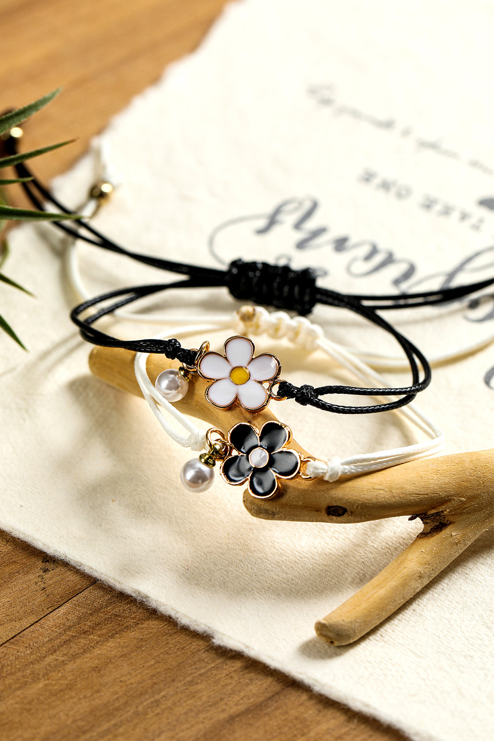 White Flower Pearl Pendant Matching Bracelet Set-Bracelets-[Adult]-[Female]-White-ONE SIZE-2022 Online Blue Zone Planet