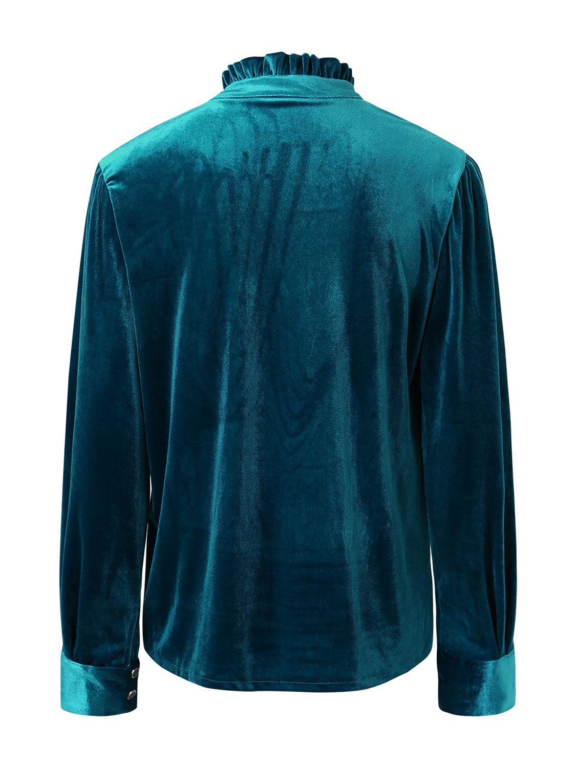 Half Button Long Sleeve Blouse-TOPS / DRESSES-[Adult]-[Female]-2022 Online Blue Zone Planet