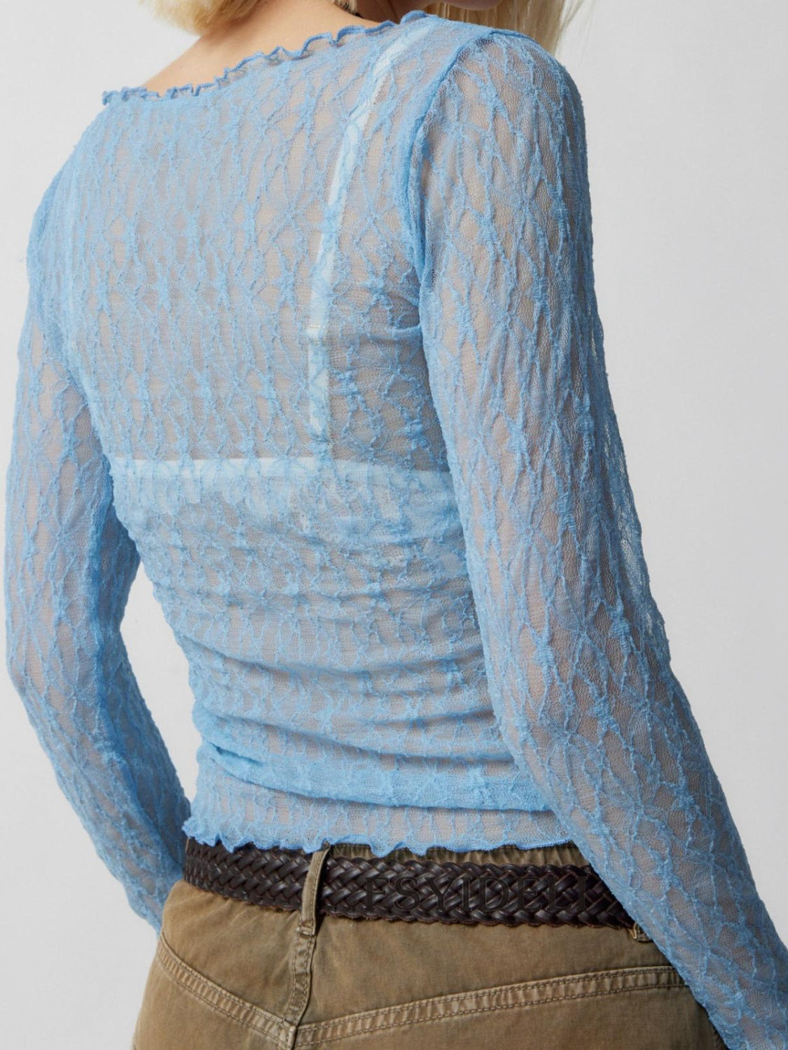 Blue Zone Planet | Lace Boat Neck Long Sleeve Blouse-TOPS / DRESSES-[Adult]-[Female]-2022 Online Blue Zone Planet