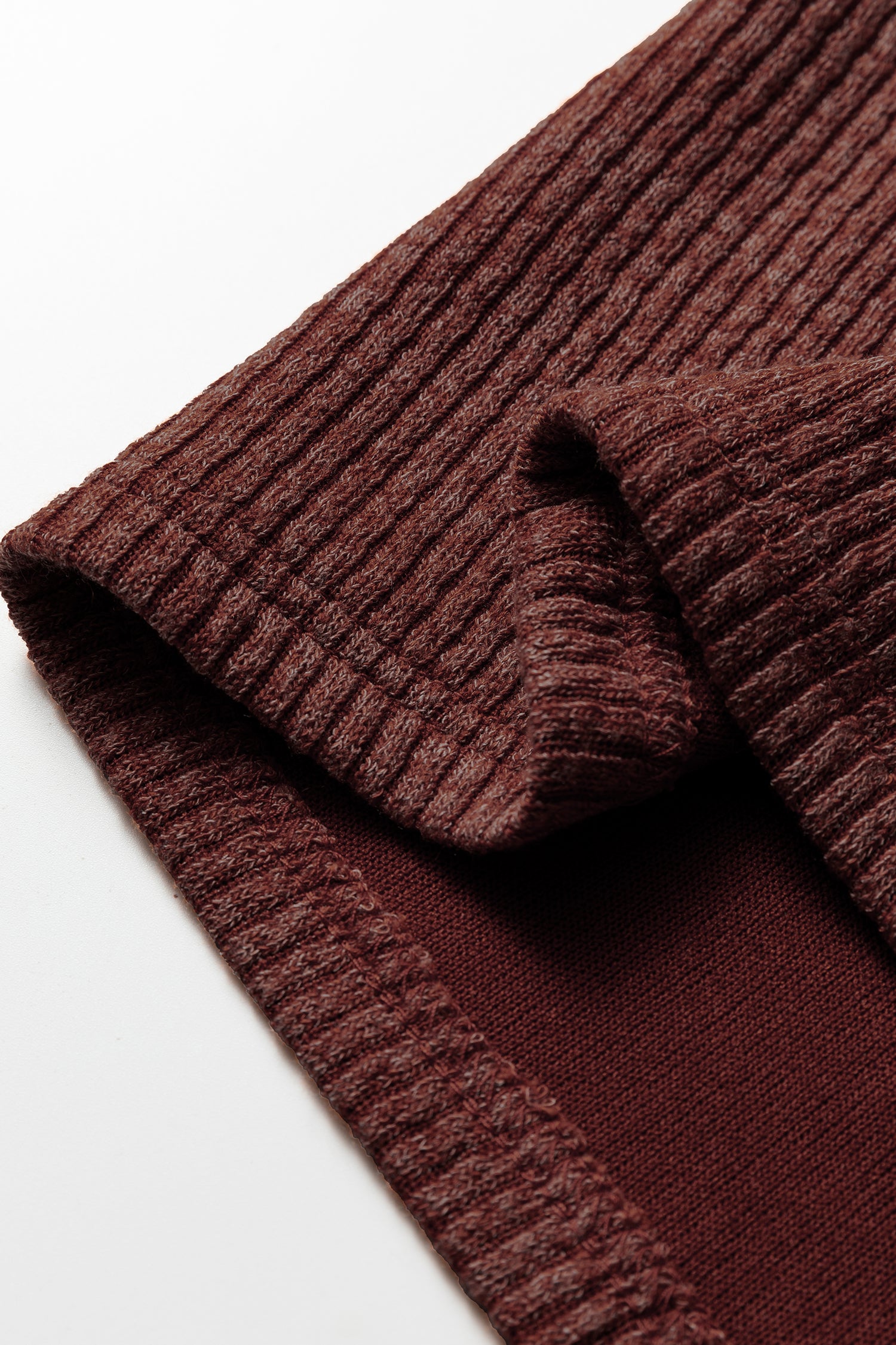 Red Sandalwood Ribbed Knit Buttons Front Flap Pocket Casual Shacket-Outerwear/Jackets-[Adult]-[Female]-2022 Online Blue Zone Planet