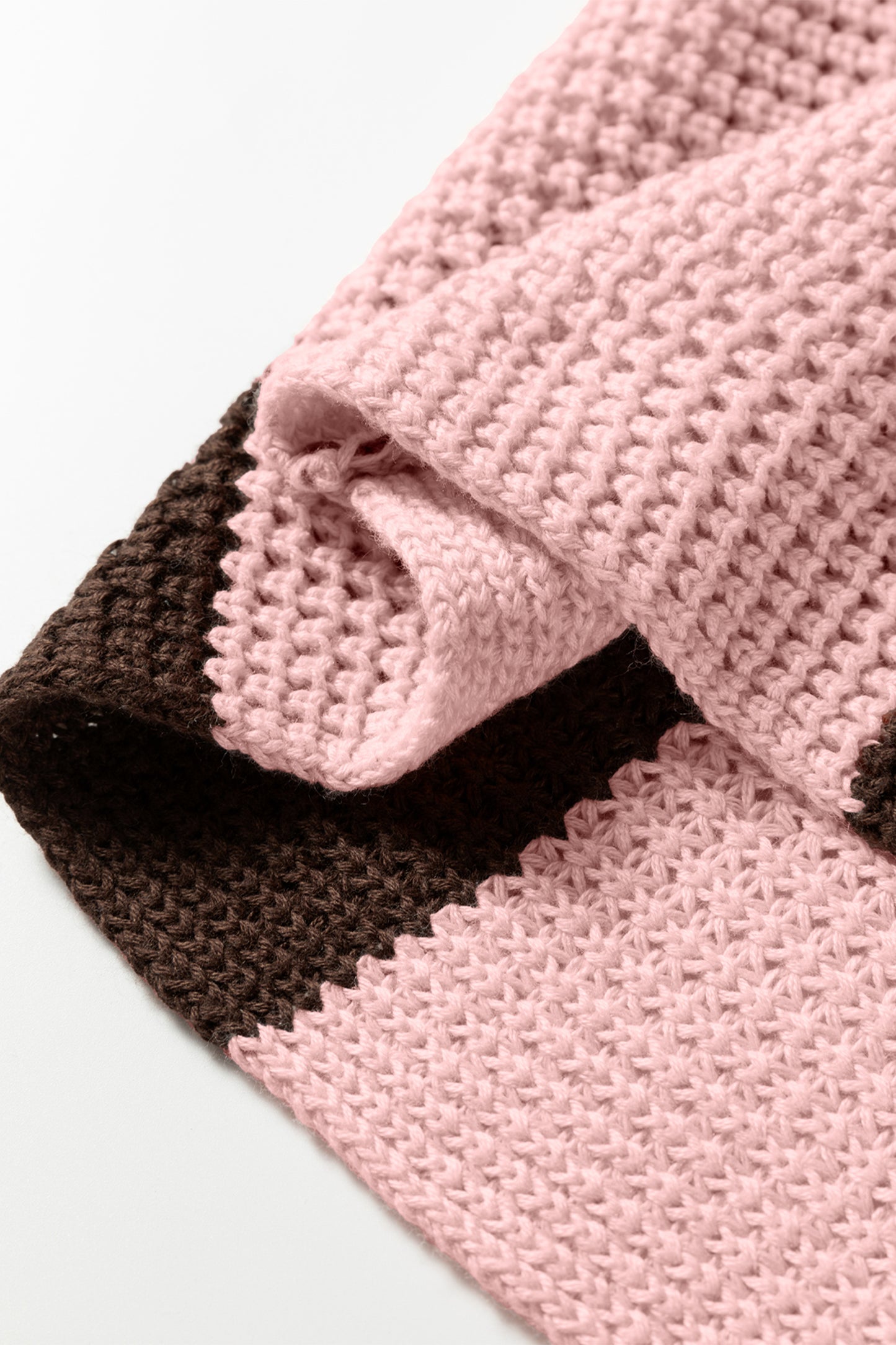 Myosotis Striped Color Block Thermal Textured Knit Drop Shoulder Sweater-TOPS / DRESSES-[Adult]-[Female]-2022 Online Blue Zone Planet