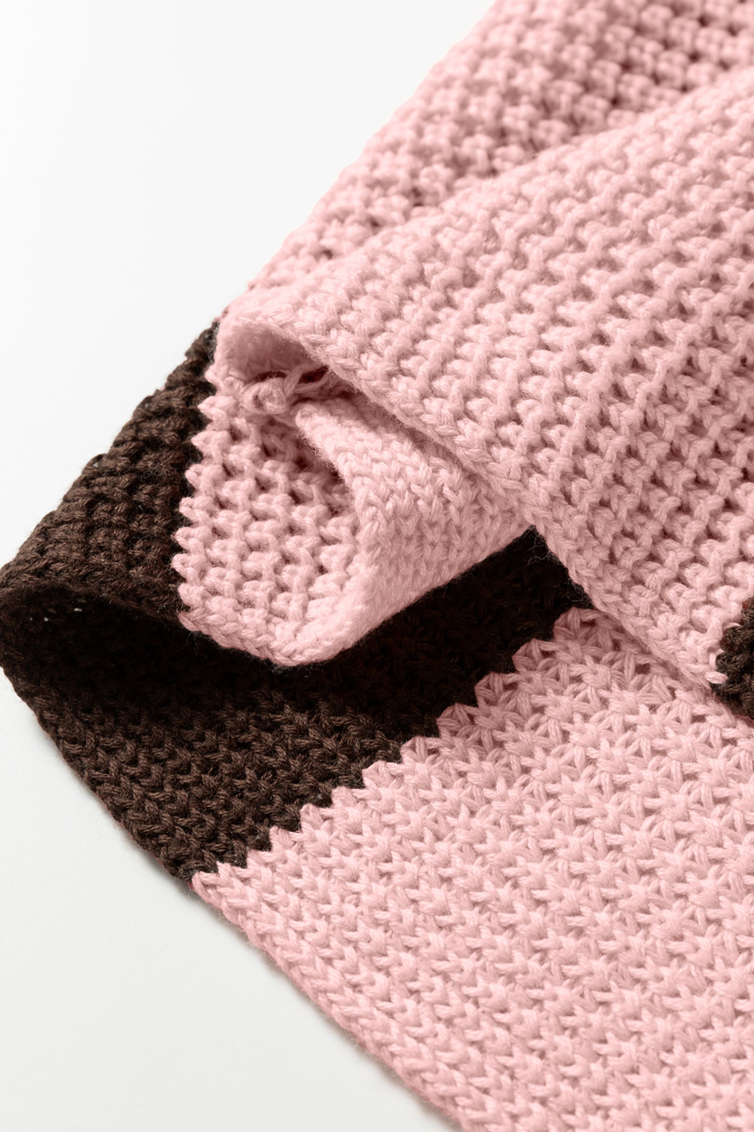 Myosotis Striped Color Block Thermal Textured Knit Drop Shoulder Sweater-TOPS / DRESSES-[Adult]-[Female]-2022 Online Blue Zone Planet