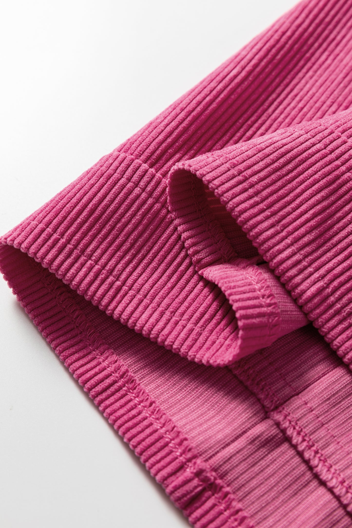 Rose Red Corduroy Sleeveless Mini Dress With Patched Pockets-Dresses/Mini Dresses-[Adult]-[Female]-2022 Online Blue Zone Planet