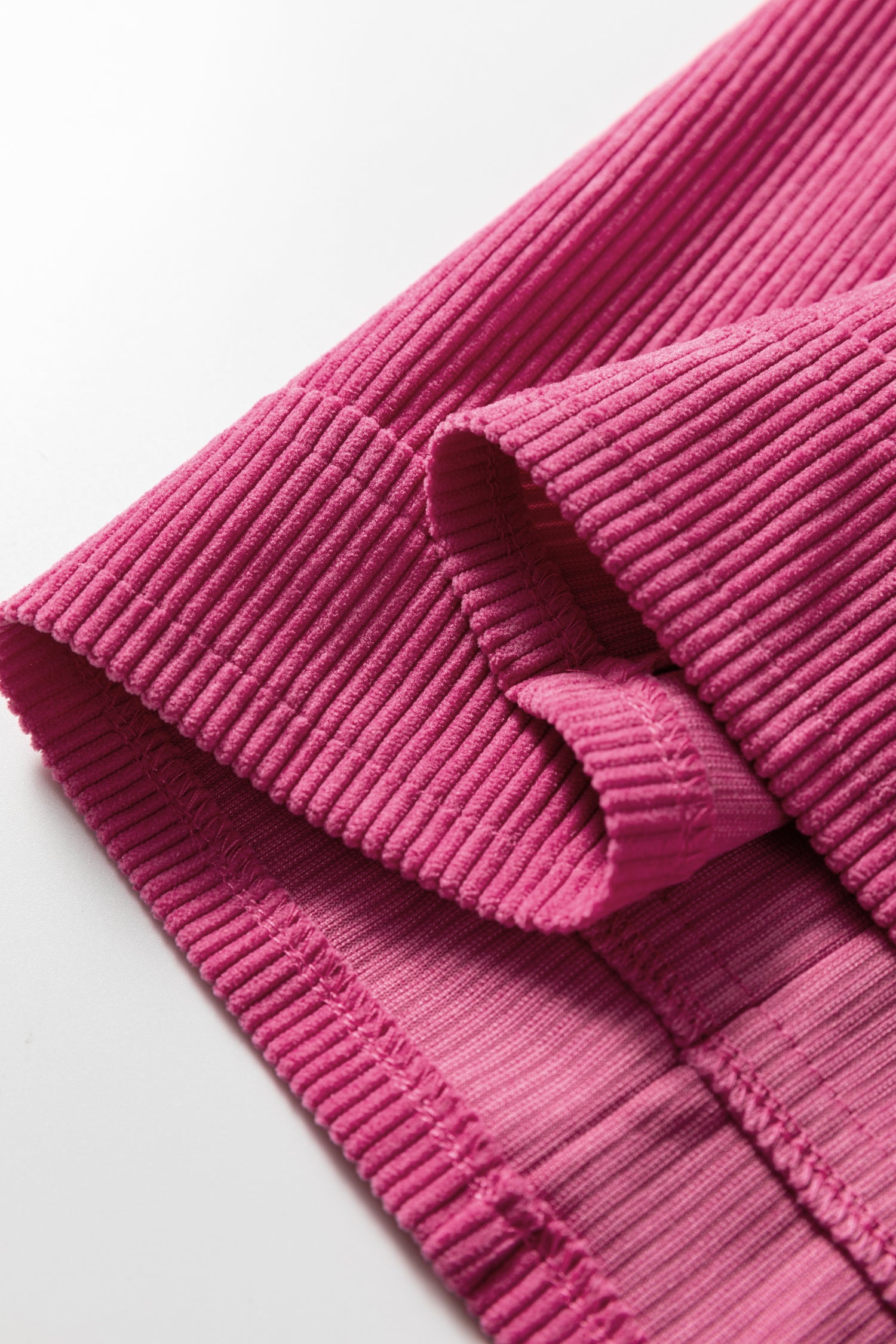 Rose Red Corduroy Sleeveless Mini Dress With Patched Pockets-Dresses/Mini Dresses-[Adult]-[Female]-2022 Online Blue Zone Planet