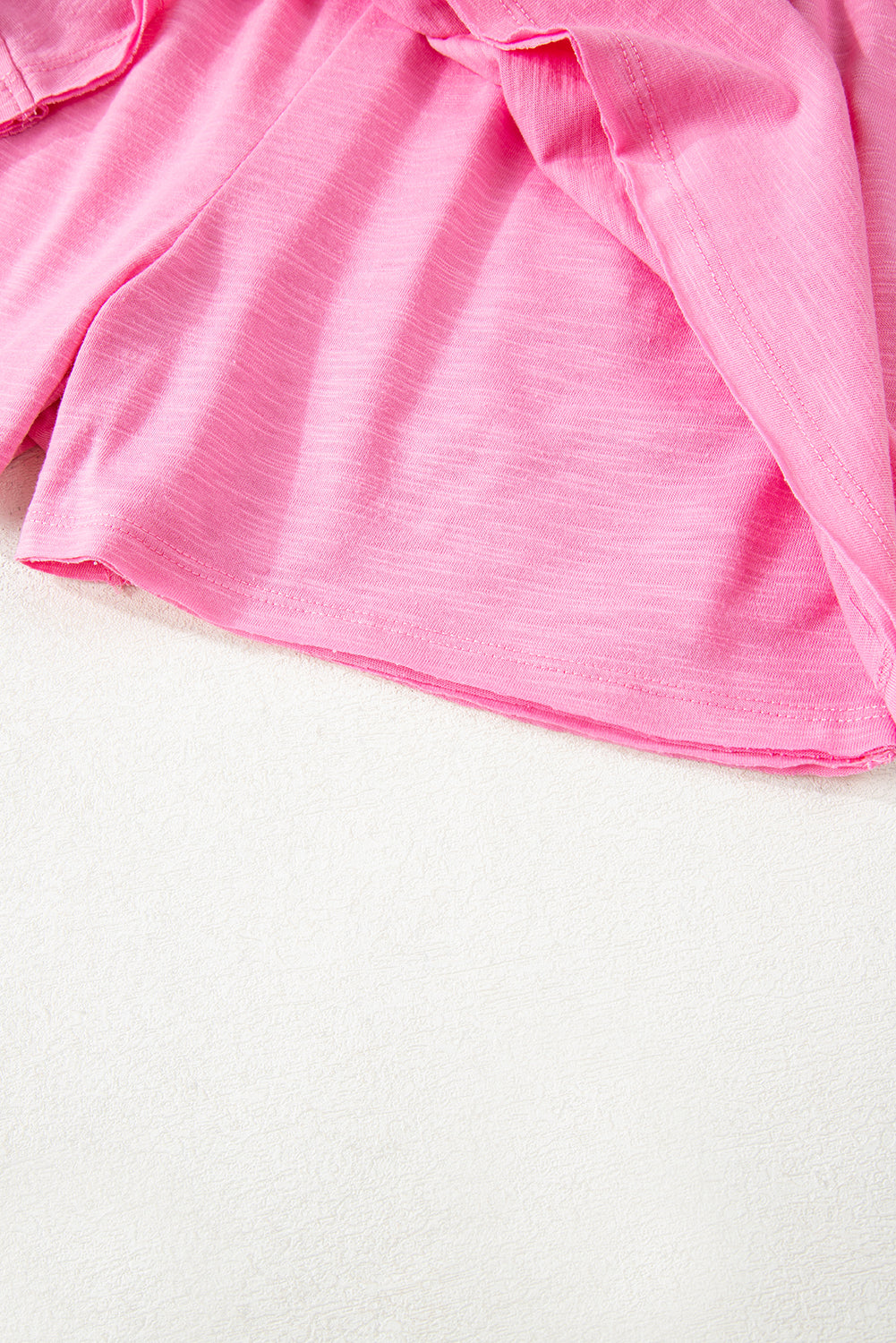 Sachet Pink Loose Fit Half Sleeve T Shirt and High Waist Skirt Set-Two Piece Sets/Two Piece Dresses-[Adult]-[Female]-2022 Online Blue Zone Planet