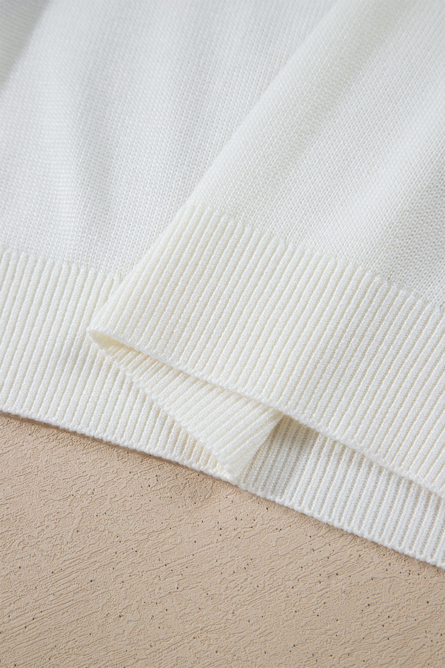 White Western Floral Print Short Sleeve Square Collar Knit Sweater-TOPS / DRESSES-[Adult]-[Female]-2022 Online Blue Zone Planet