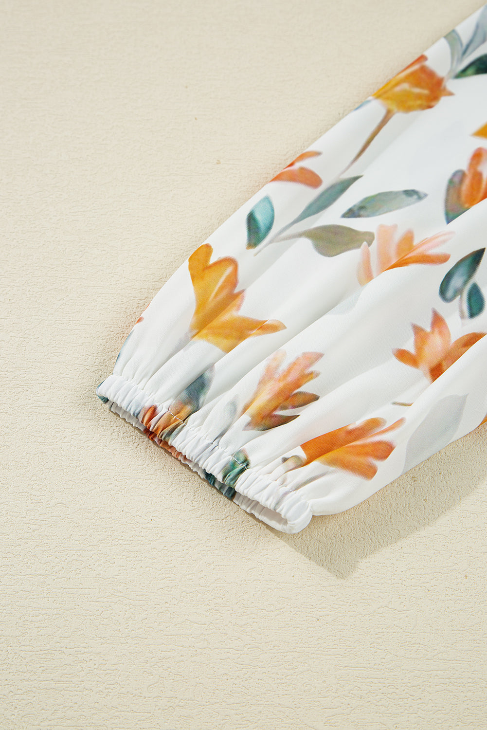 Yellow Floral Print Tie Neck Frilled Detail Long Sleeve Mini Dress-TOPS / DRESSES-[Adult]-[Female]-2022 Online Blue Zone Planet