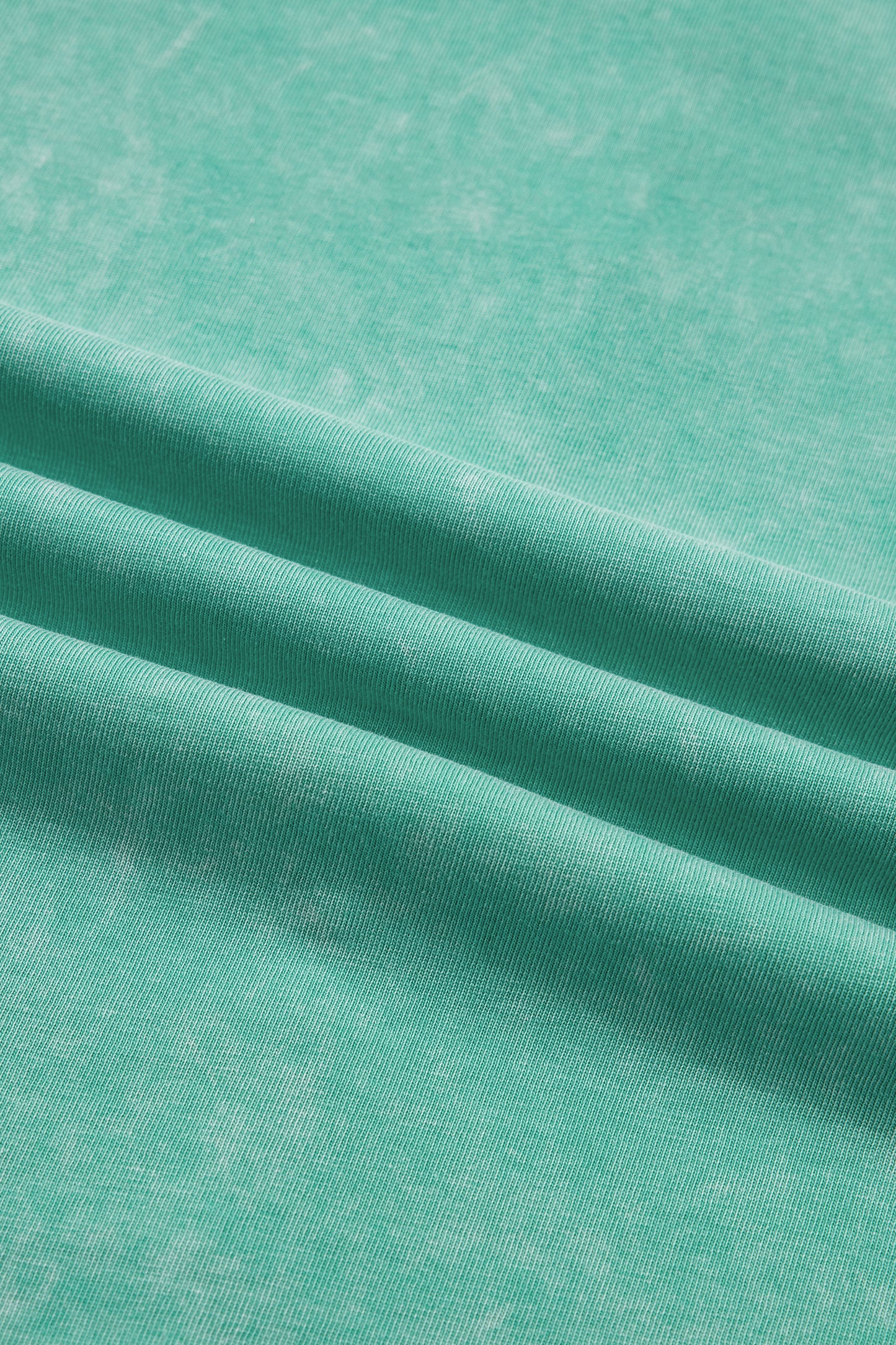 Mint Green Solid Color Cotton Mineral Washed Oversize Tee-Tops/Tops & Tees-[Adult]-[Female]-2022 Online Blue Zone Planet
