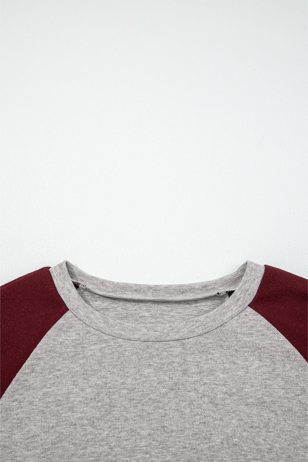 Red Dahlia Colorblock Raglan Long Sleeve T Shirt-Tops/Long Sleeve Tops-[Adult]-[Female]-2022 Online Blue Zone Planet