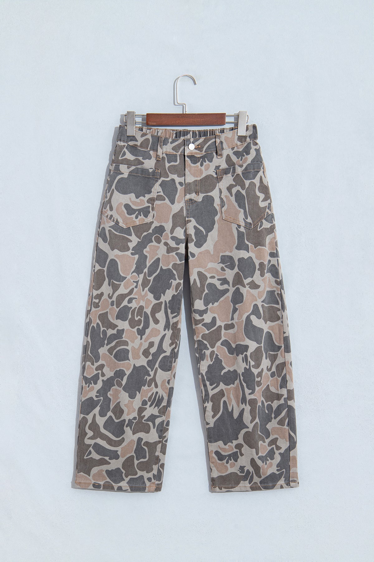 Multicolour Camouflage Shift Ankle Length Jeans-Bottoms/Jeans-[Adult]-[Female]-2022 Online Blue Zone Planet