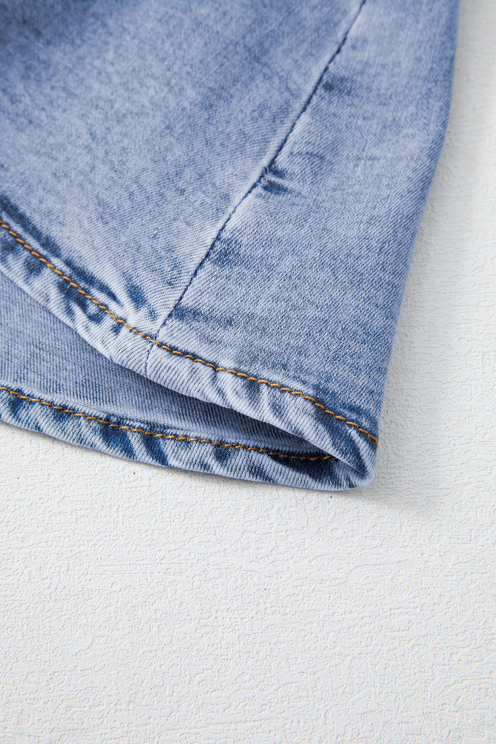 Beau Blue Asymmetric Ruffle Overlay Denim Mini Skirt-Bottoms/Skirts & Petticoat-[Adult]-[Female]-2022 Online Blue Zone Planet