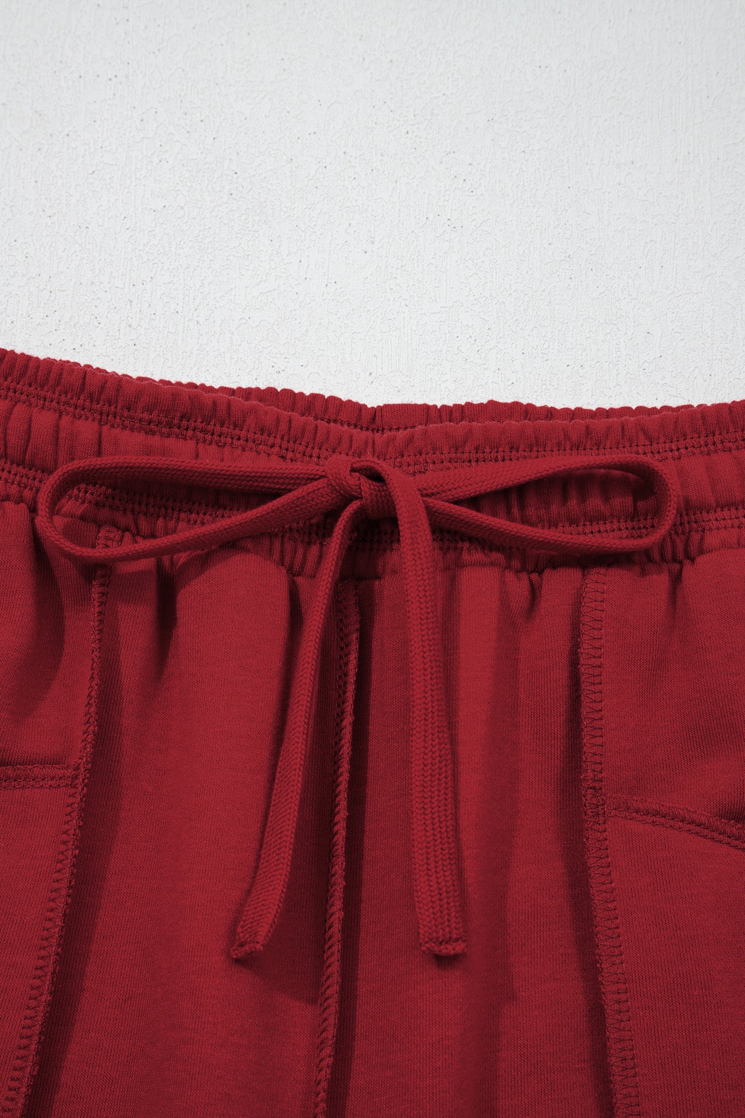 Racing Red Drop Shoulder Boxy Tee and Barrel Pants Set-Two Piece Sets/Pant Sets-[Adult]-[Female]-2022 Online Blue Zone Planet