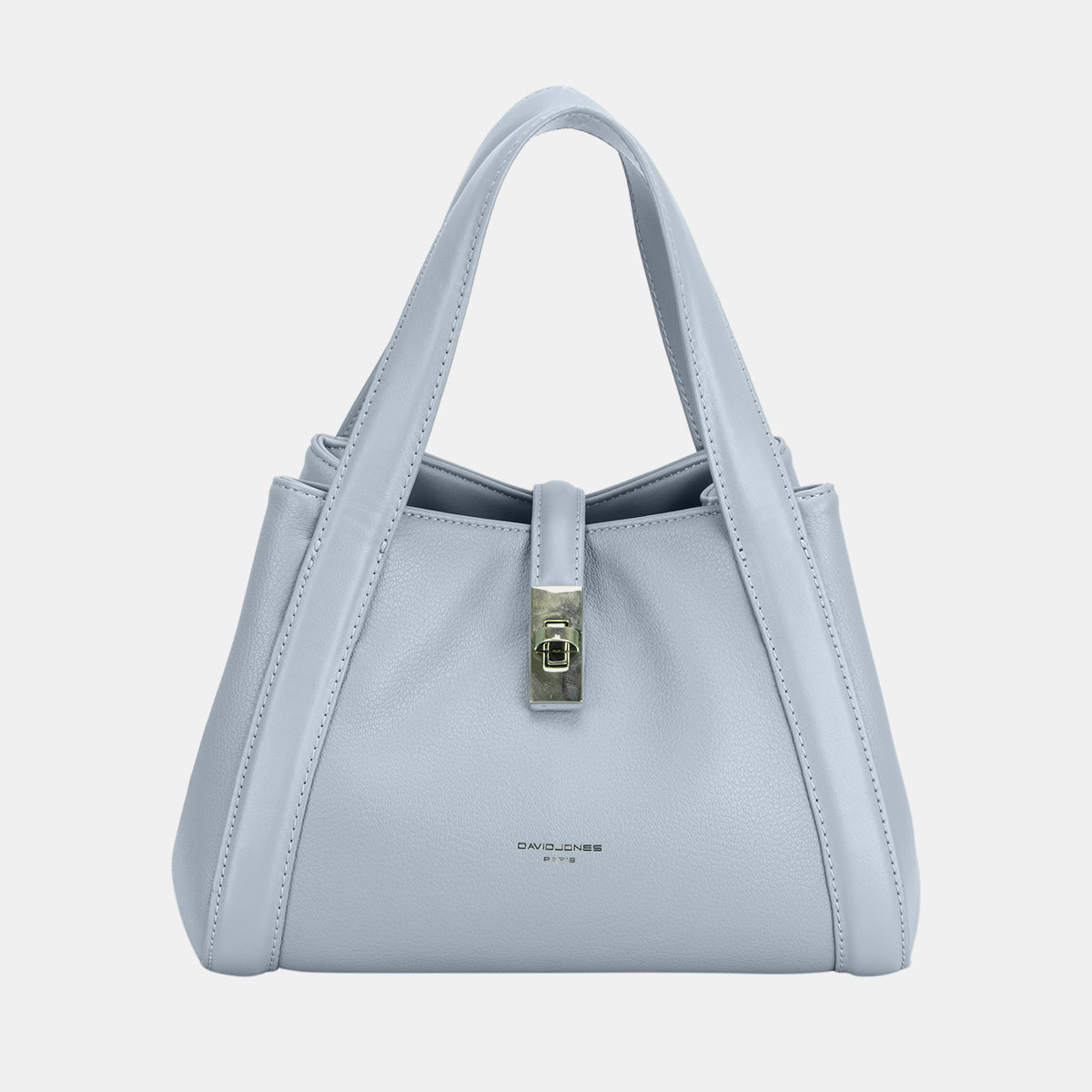 David Jones PU Leather Bucket Bag-HANDBAGS-[Adult]-[Female]-L.Blue-One Size-2022 Online Blue Zone Planet