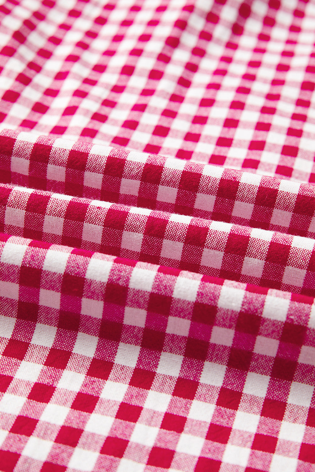 Fiery Red Plaid Casual Loose Trousers-Bottoms/Pants & Culotte-[Adult]-[Female]-2022 Online Blue Zone Planet
