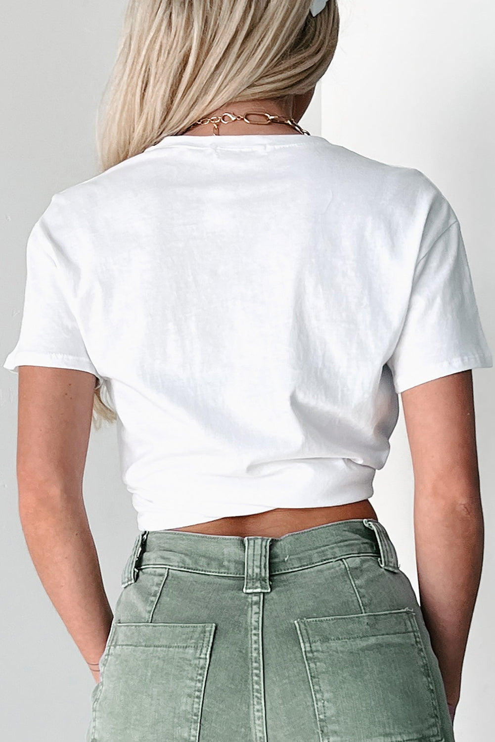White Lucky Printed Round Neck St Patricks T Shirt