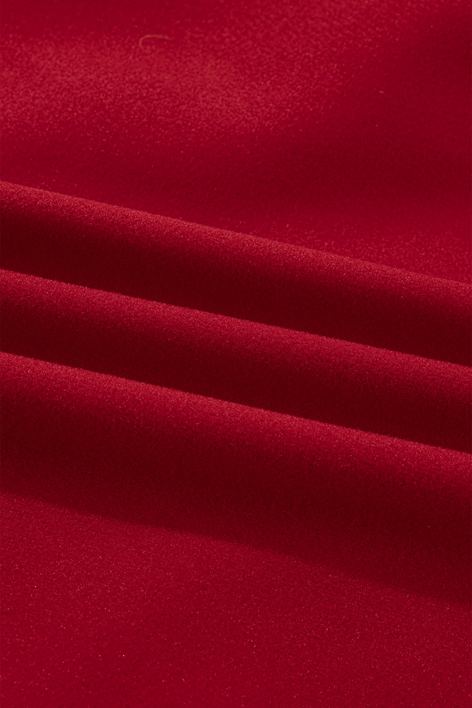 Racing Red Contrast Cuffed Drop Shoulder Zip up Tunic Hoodie-Tops / Dresses-[Adult]-[Female]-2022 Online Blue Zone Planet