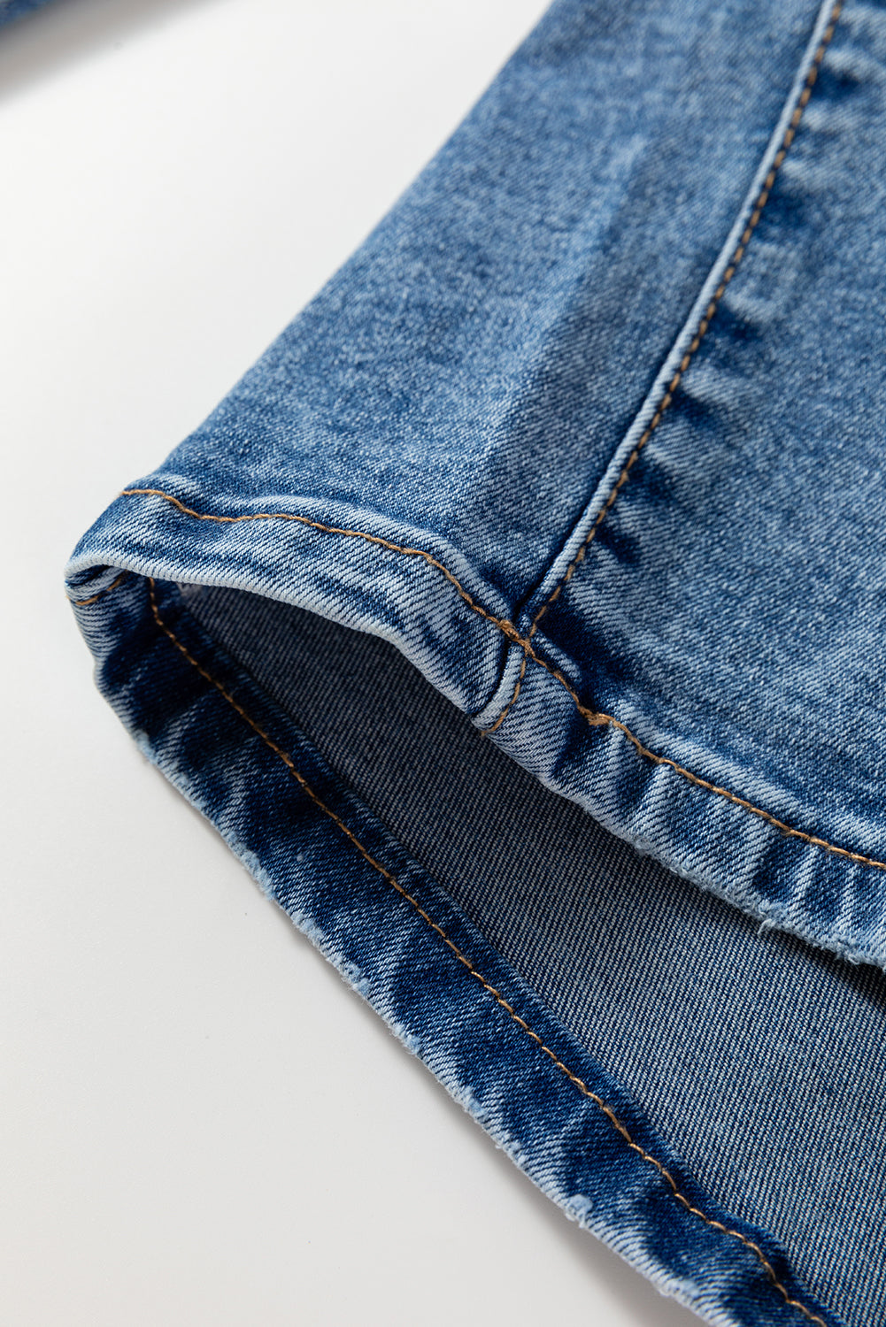 Dusk Blue High Waist Straight Leg Ankle Jeans-Bottoms/Jeans-[Adult]-[Female]-2022 Online Blue Zone Planet