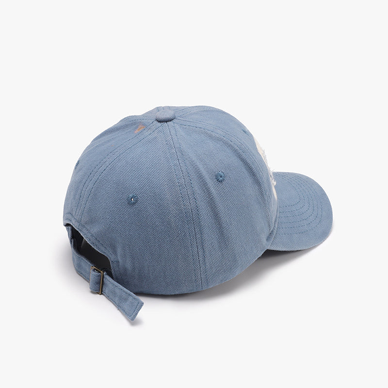 Distressed Cotton Baseball Cap-TOPS / DRESSES-[Adult]-[Female]-2022 Online Blue Zone Planet