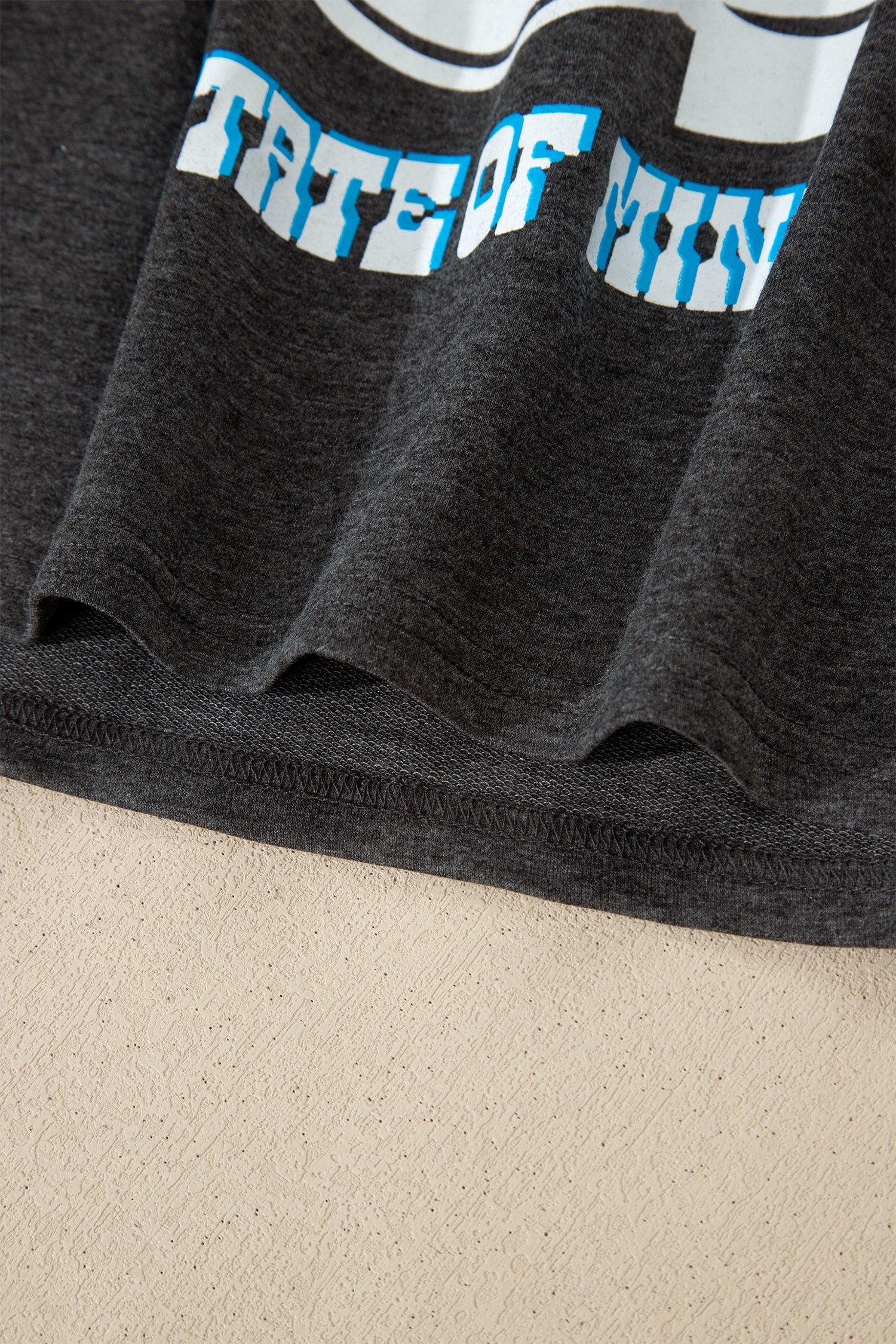 Carbon Grey Yee Haw Boots State Of Mind Fringed Sleeve Tee-Tops/Tops & Tees-[Adult]-[Female]-2022 Online Blue Zone Planet