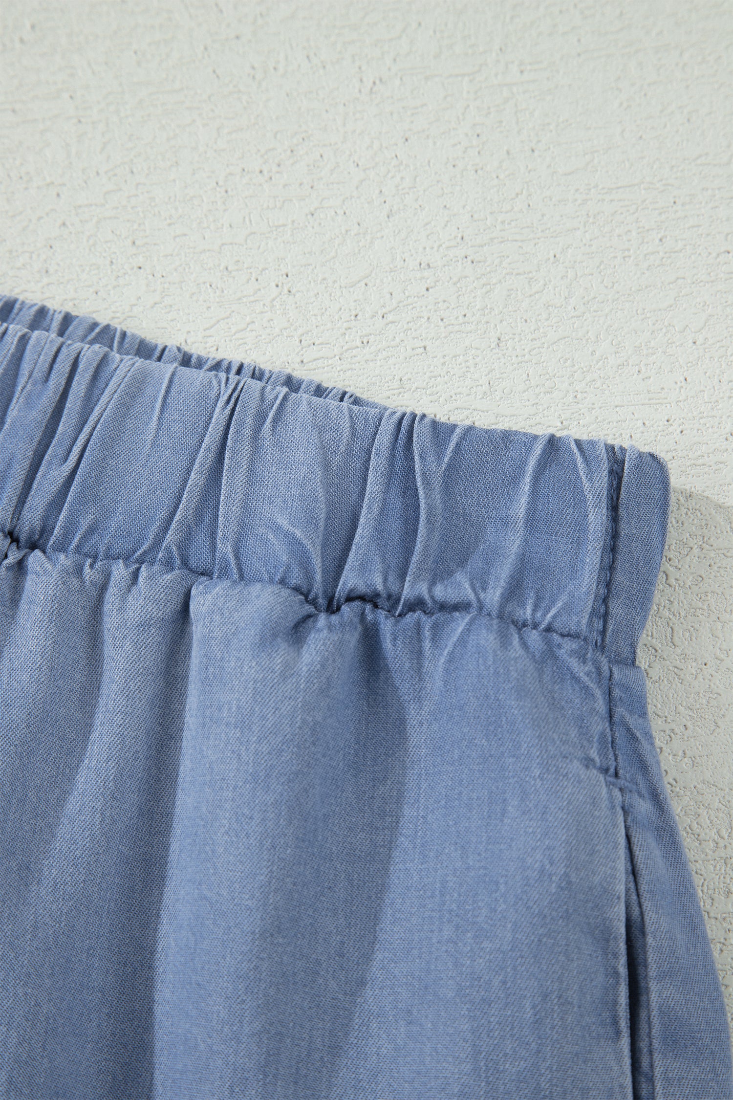 Beau Blue Elastic Waist Ruffled Tiered Flared Denim Maxi Skirt-Bottoms/Skirts & Petticoat-[Adult]-[Female]-2022 Online Blue Zone Planet