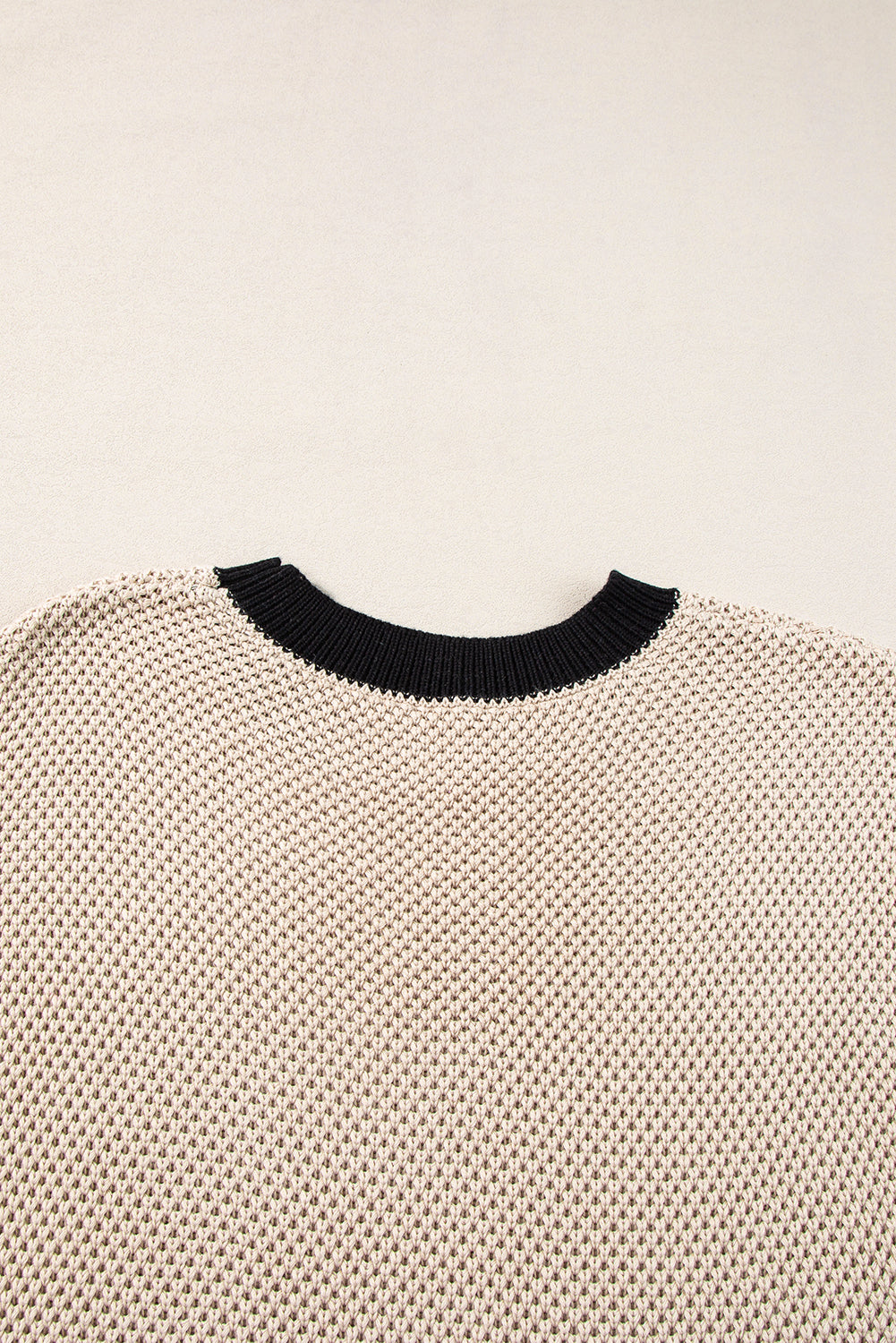 Contrast Trim Round Neck Cap Sleeve Knit Top-TOPS / DRESSES-[Adult]-[Female]-2022 Online Blue Zone Planet