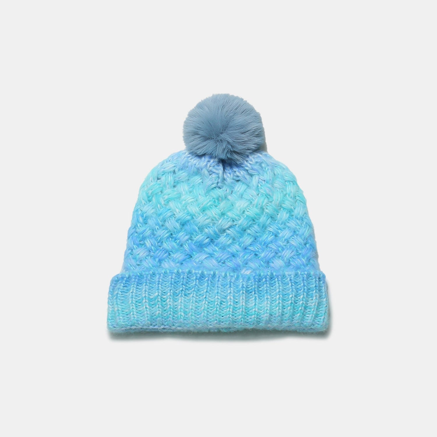 Gradient Knit Hat with Pompom-TOPS / DRESSES-[Adult]-[Female]-2022 Online Blue Zone Planet