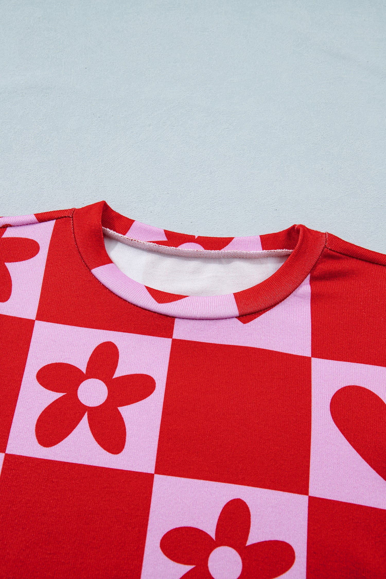Beige Flower Heart Festive Valentine Blouse-Tops/Blouses & Shirts-[Adult]-[Female]-2022 Online Blue Zone Planet