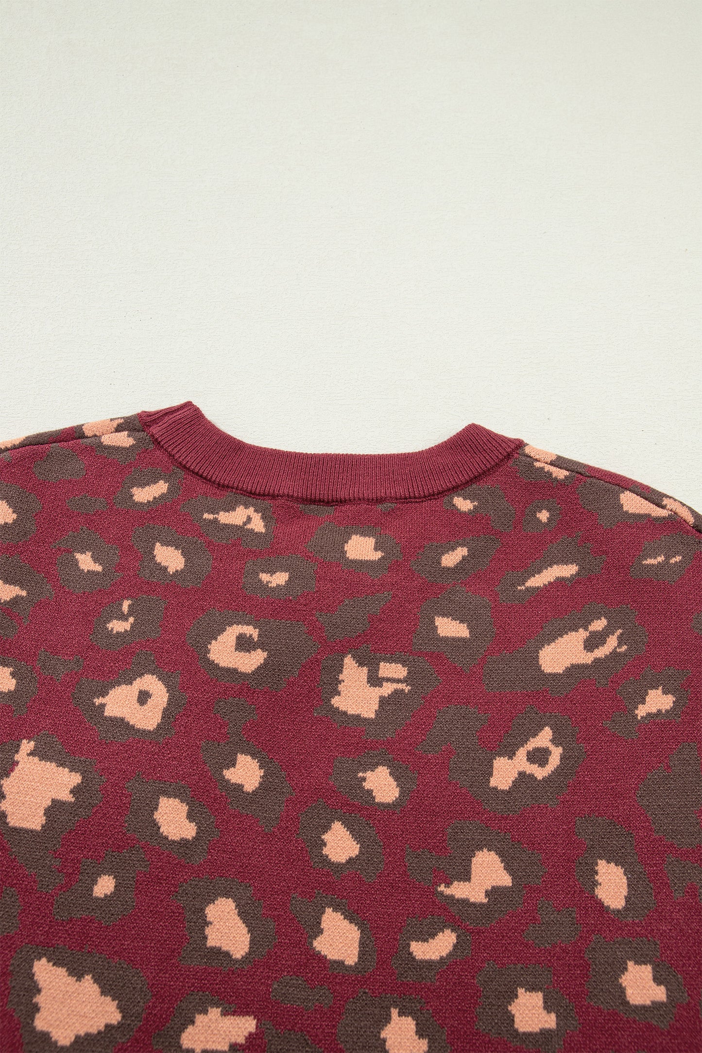 Red Leopard Print Cap Sleeve Knitted Top-TOPS / DRESSES-[Adult]-[Female]-2022 Online Blue Zone Planet