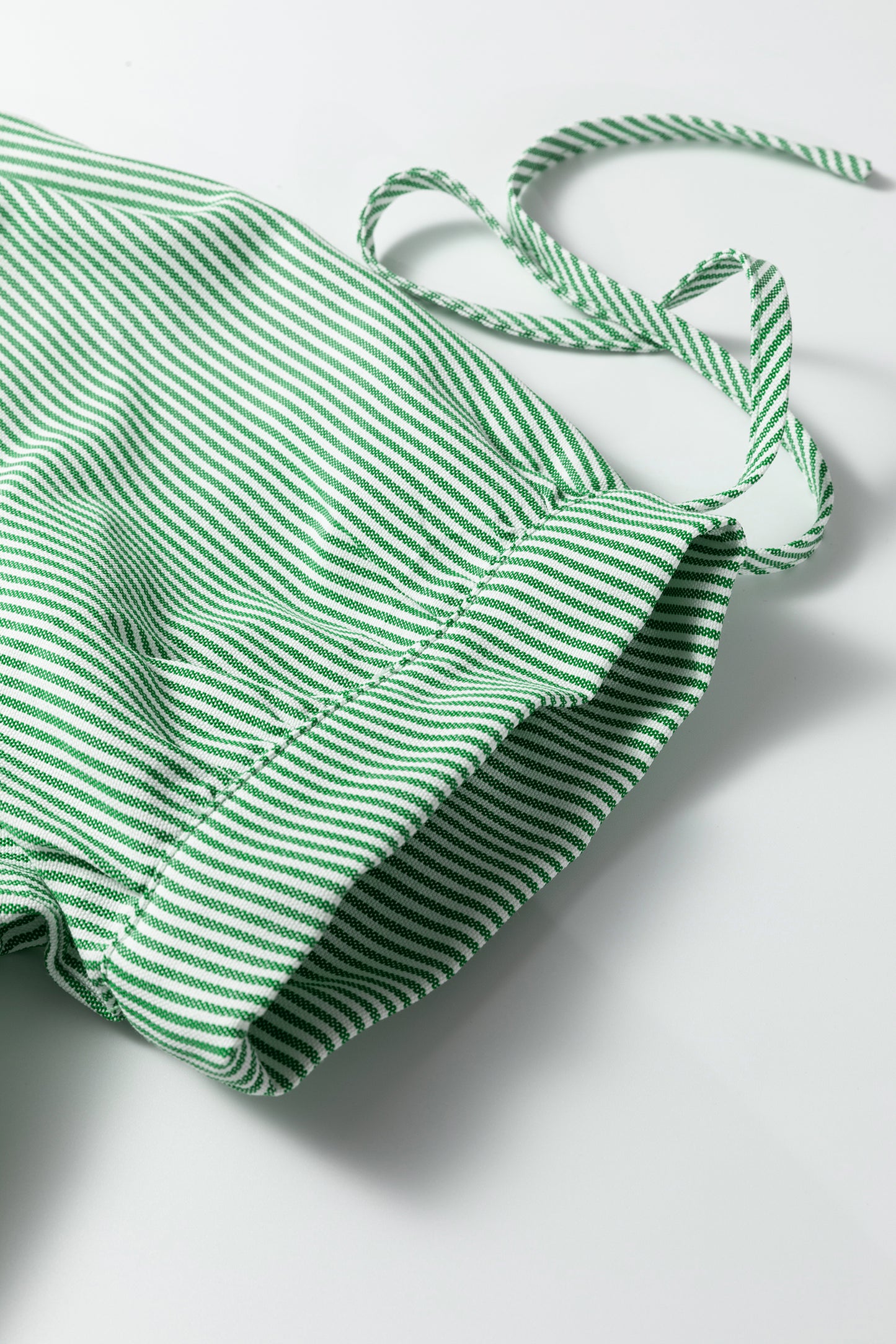 Mint Green Striped Print Collared Split Neck Half Sleeve Blouse-Tops/Blouses & Shirts-[Adult]-[Female]-2022 Online Blue Zone Planet