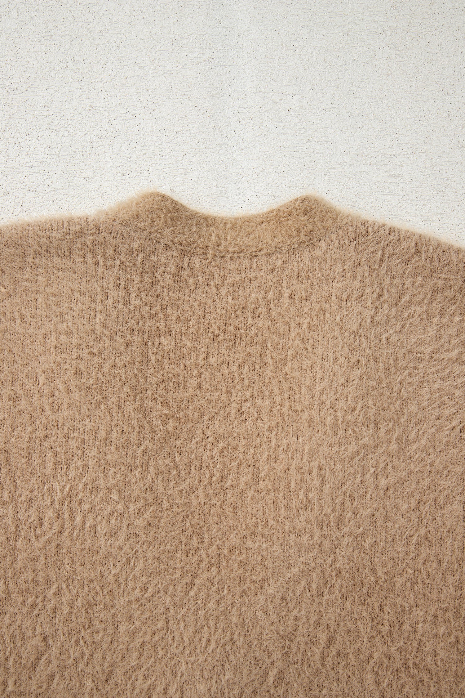 Smoke Gray Fuzzy Buttoned Front Midi Solid Cardigan-Sweaters & Cardigans/Cardigans-[Adult]-[Female]-2022 Online Blue Zone Planet