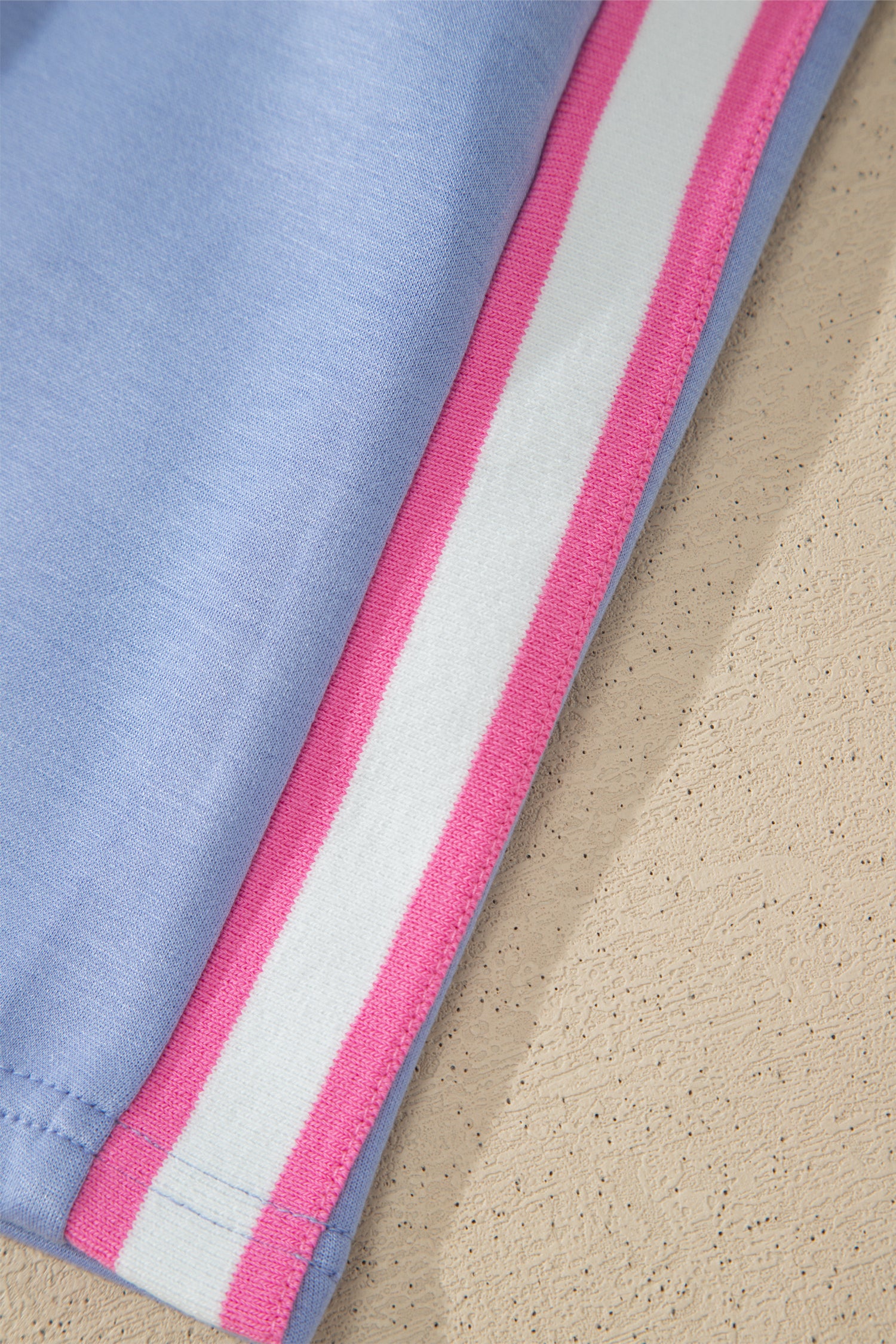 Black Preppy Striped Trim V Neck Polo Tee Drawstring Skirt Set-Two Piece Sets/Two Piece Dresses-[Adult]-[Female]-2022 Online Blue Zone Planet